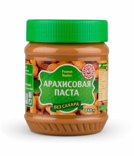 Арахисовая паста без сахара 340гр