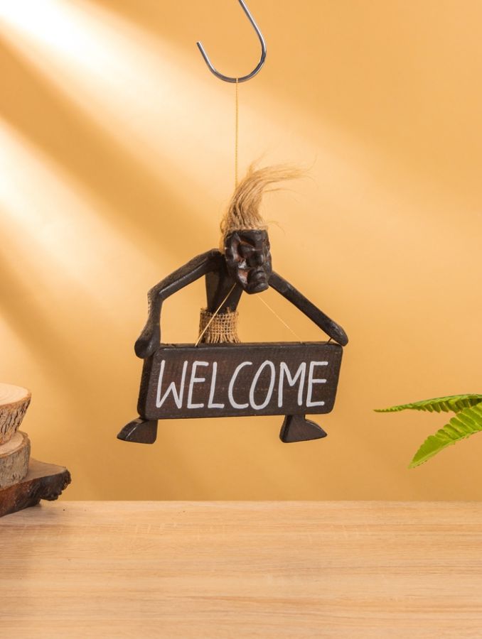 Сувенир табличка «Абориген Welcome», 17?15?6.5 см, дерево