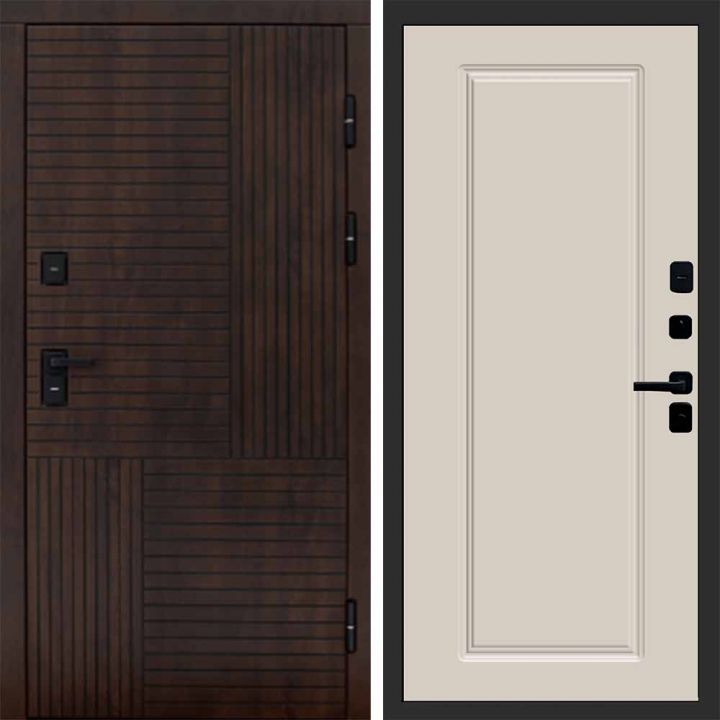 Входная дверь Termo-door Премиум винорит Веста Дуб с терморазрывом - Гранд Слоновая кость