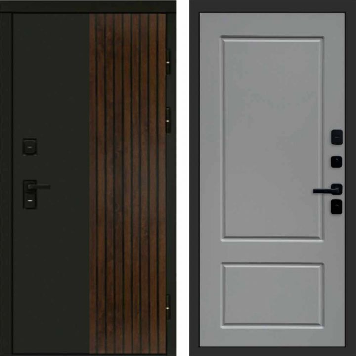 Входная дверь Termo-door Премиум винорит Форт Дуб с терморазрывом - Марсель Грей софт