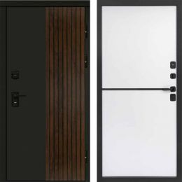 Входная дверь Termo-door Премиум винорит Форт Дуб с терморазрывом - Нео White