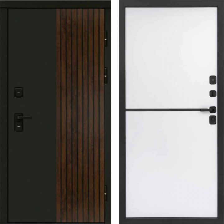 Входная дверь Termo-door Премиум винорит Форт Дуб с терморазрывом - Нео White