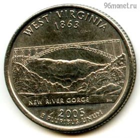 США 25 центов 2005 P Западная Виргиния