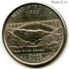 США 25 центов 2005 P Западная Виргиния