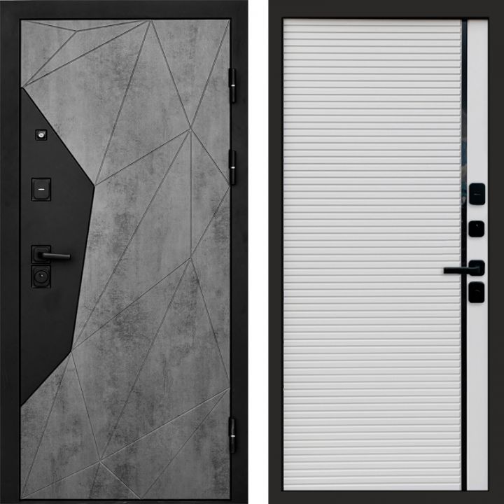 Входная дверь Termo-door Авангард Бетон - Porte white