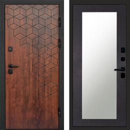 Входная дверь Termo-door Спейс Дуб патина - Зеркало триумф Венге