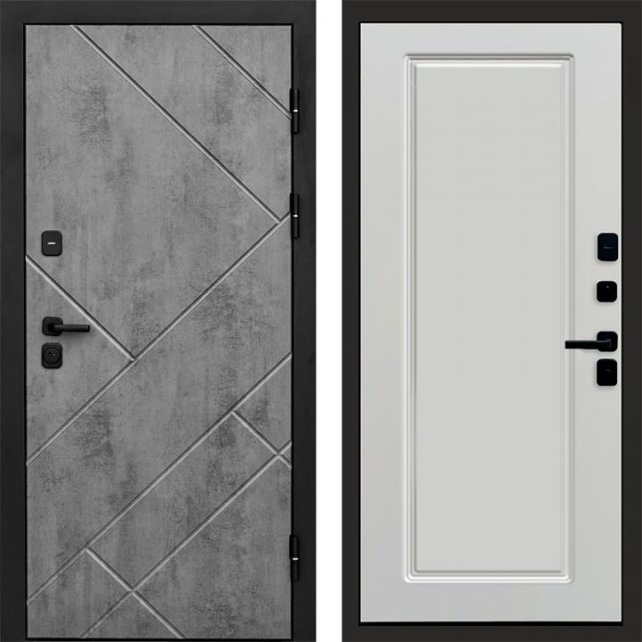 Входная дверь Termo-door Стоун Бетон - Гранд Белый софт