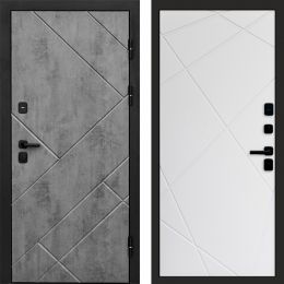 Входная дверь Termo-door Стоун Бетон - Лучи Белый