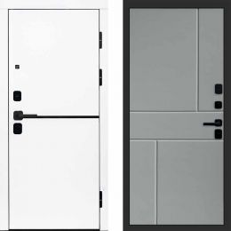 Входная дверь Termo-door Тренд WHITE - Горизонт Грей софт