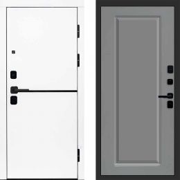 Входная дверь Termo-door Тренд WHITE - Гранд Грей софт
