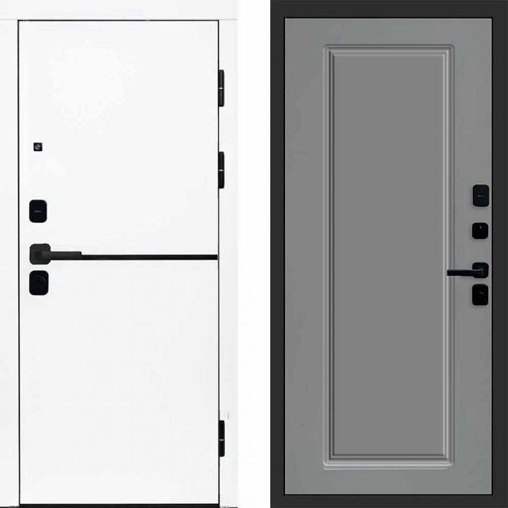 Входная дверь Termo-door Тренд WHITE - Гранд Грей софт