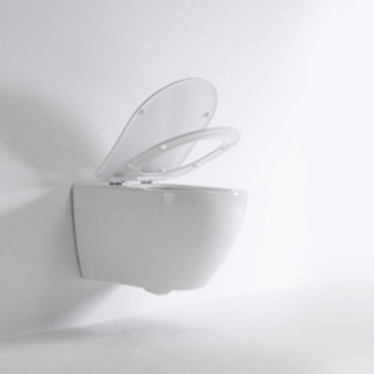 Белый подвесной унитаз TECESpring R со смывом Tornado и сиденьем микролифт 9700998 схема 6