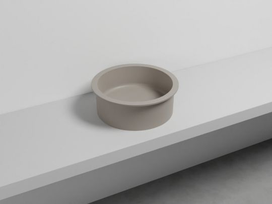 Cielo Catino 65 раковина  450х160 мм, накладная, круглая, без отверстий для смесителя, без перелива схема 6