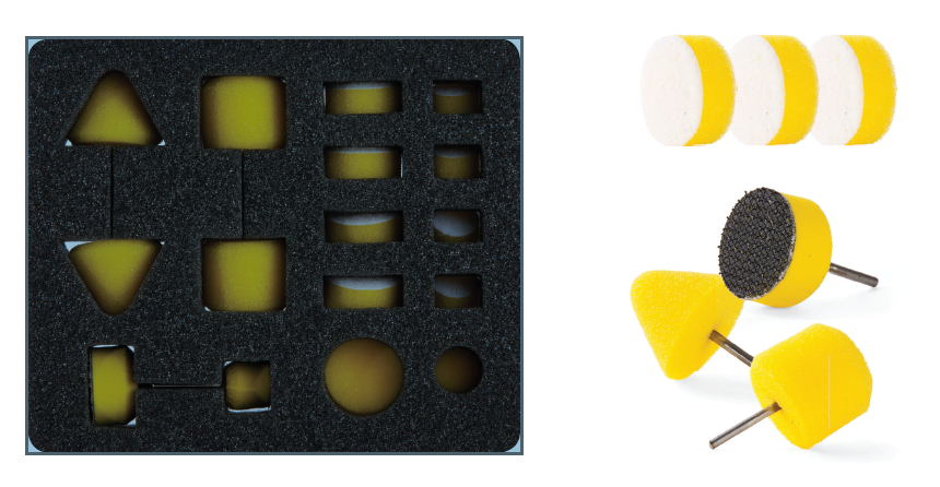 Hanko Набор поролоновых насадок для детейлинга