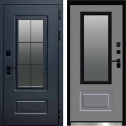 Входная дверь Termo-door Эверест - Грей софт с терморазрывом и стеклопакетом