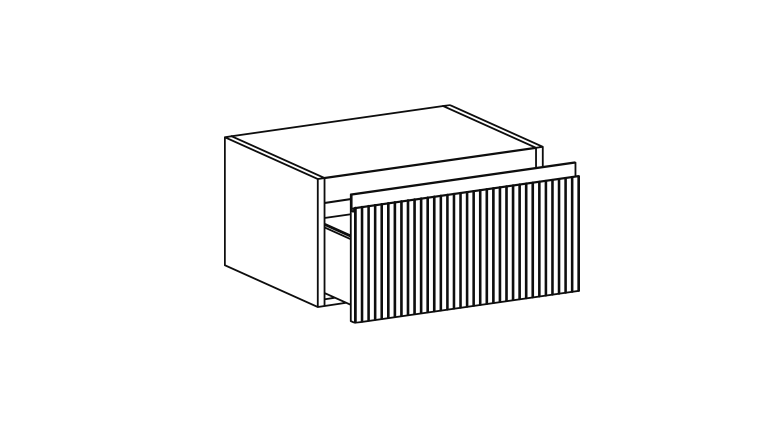 Изображение Тумба подвесная в ванную комнату Globo Linea LB3650M 50x50x36,8