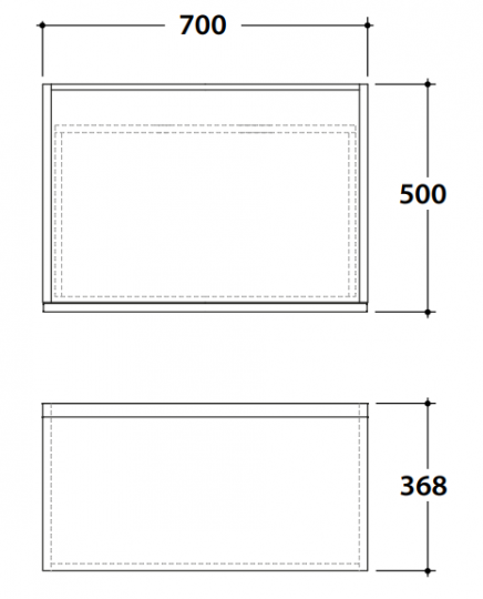 Подвесная тумба с ящиком Globo Linea LP3670D 70x50x36,8 схема 2 Подвесная тумба с ящиком Globo Linea LP3670D 70x50x36,8 схема 2