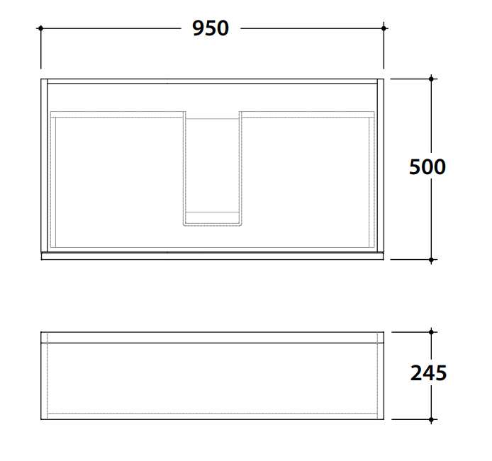 Тумба в ванную Globo Linea LP4995M 95x50x49 ФОТО