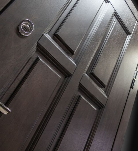 Входная дверь Лабиринт Лондон - 18 Зеркало Бетон светлый с терморазрывом