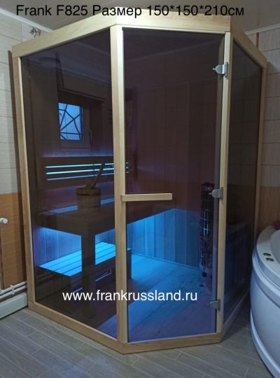 Финская сауна Frank F826 Кедр 1600x1600x2100mm схема 4 Финская сауна Frank F826 Кедр 1600x1600x2100mm схема 4