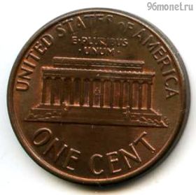 США 1 цент 1988 D