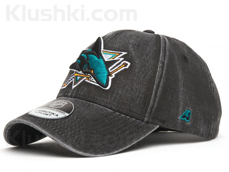 Кепка San Jose Sharks, черн., 55-58 (ТМ ATRIBUTIKA&CLUB), Арт. 31530