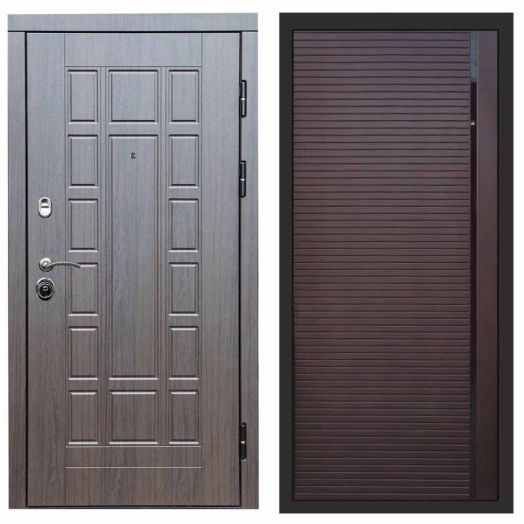 Входная дверь Termo-door Премиум винорит Виргиния Венге с терморазрывом - Porte Шоколад