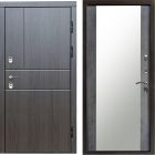 Входная дверь Termo-door Премиум винорит Вертикаль Венге с терморазрывом - Зеркало Бетон темный