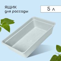 Ящик для рассады, 40?25?10 см, 5 л, пластик, цвет МИКС, «Урожай-4 М»