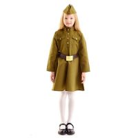 Карнавальный костюм «Военного», для девочки, пилотка, ремень, 8-10 лет, рост 140-152 см