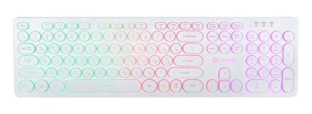 Клавиатура Oklick 420MRL White USB