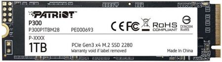 Накопитель SSD M2 1Tb Patriot P300 P300P1TBM28