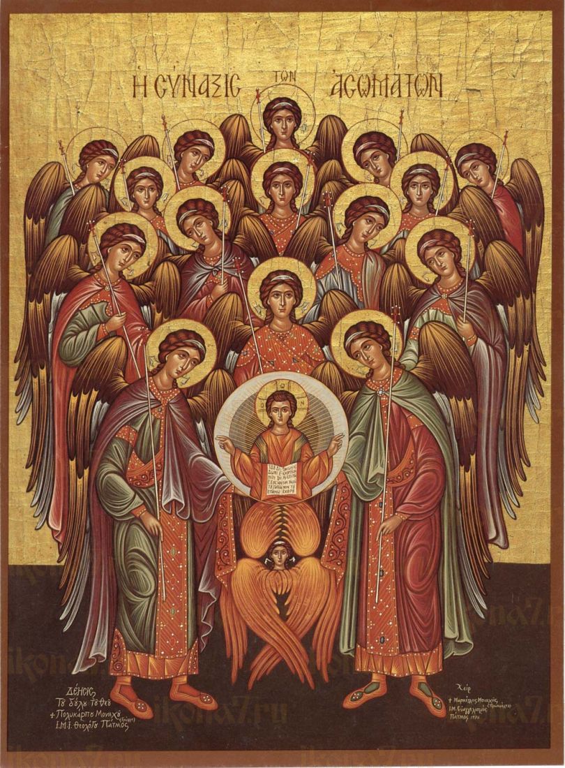 Икона Собор Архангела Михаила (рукописная)