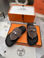 Шлепанцы сланцы HERMES Premium