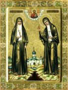 Икона Елизавета и Варвара (рукописная)