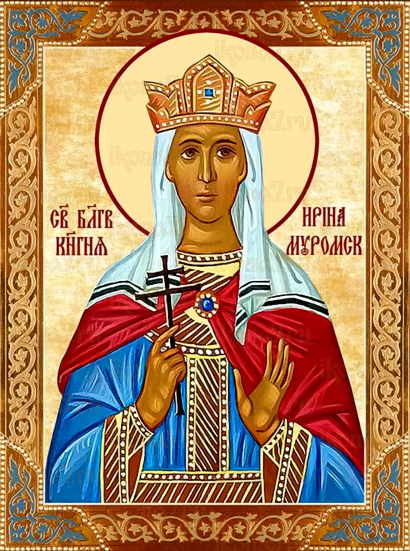 Икона Ирина Муромская святая (рукописная)