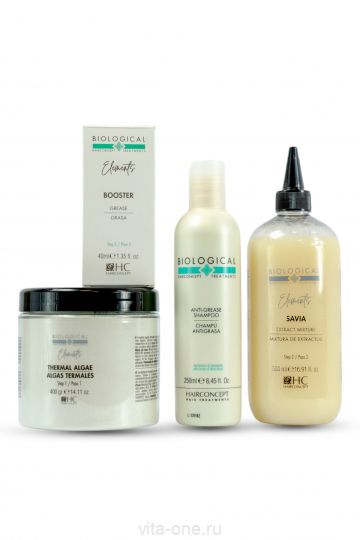 Набор ELEMENTS MONO для кожи головы от зажирнения HAIR CONCEPT 500мл+400гр+250мл+40мл