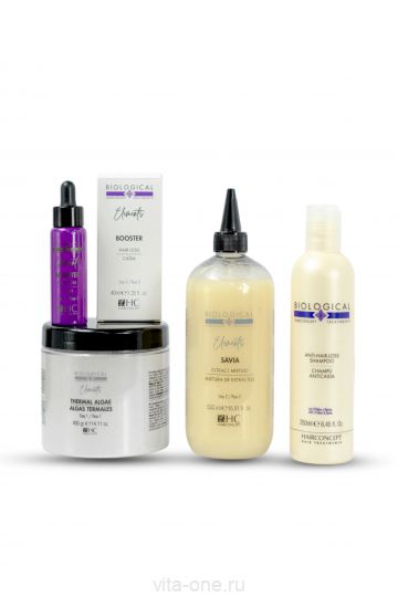 Набор ELEMENTS MONO для кожи головы от выпадения волос HAIR CONCEPT 500мл+400гр+250мл+40мл