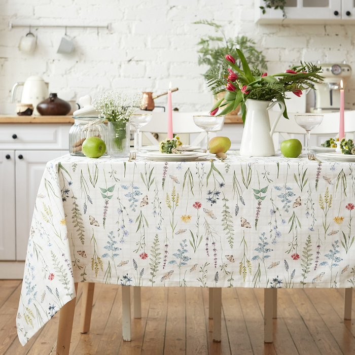 Скатерть "Этель" Wild flowers 149х110см, 100% хл, репс 210 г/м2