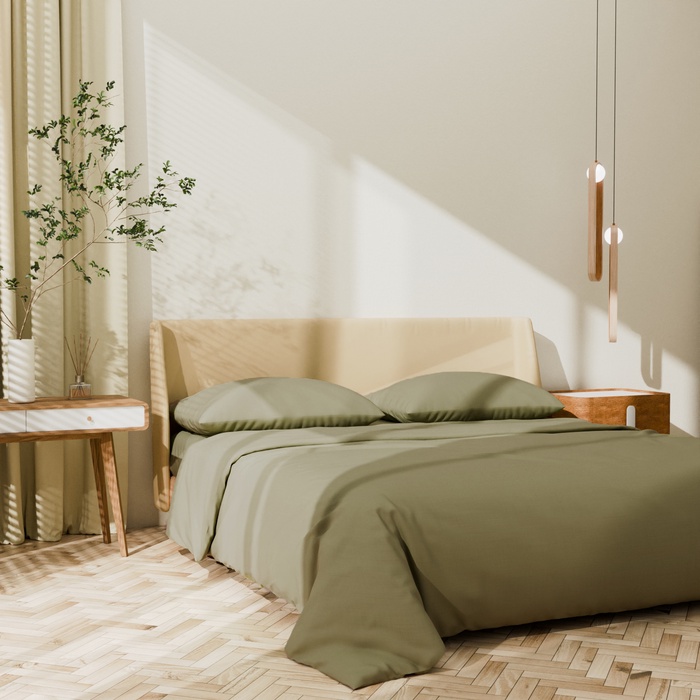 Постельное бельё LoveLife 1,5сп Ripe olive 143х215см, 150х225см, 50х70см-2шт, 100%хлопок, сатин, 125г/м?