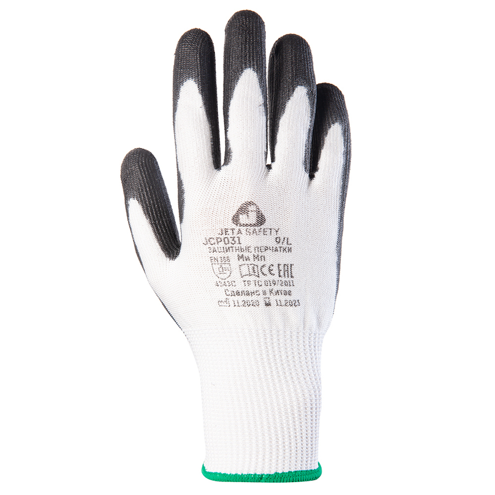 Jeta Safety JCP031 Антипорезные перчатки с полиуретановым покрытием (3 класс), 1 пара.