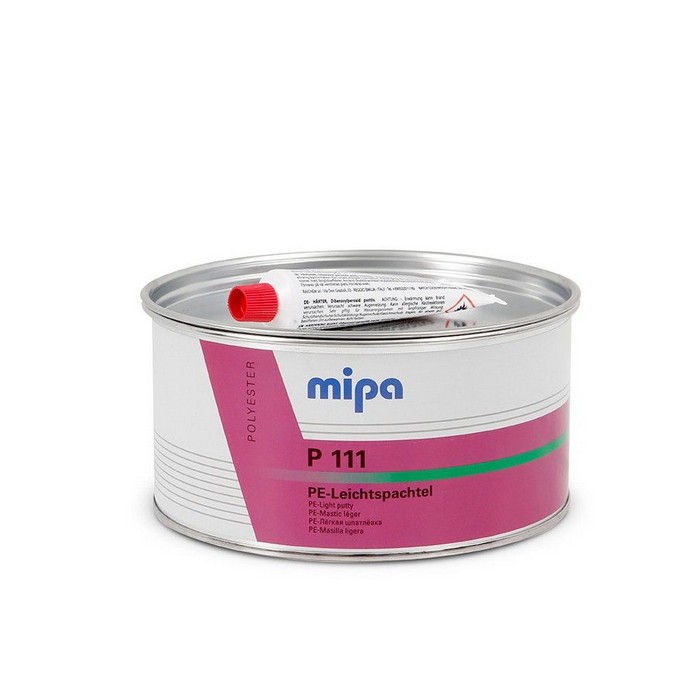 Mipa P 111 PE-Leichtspachtel Шпатлевка легкая универсальная бежевая с отвердителем, объем 1л.