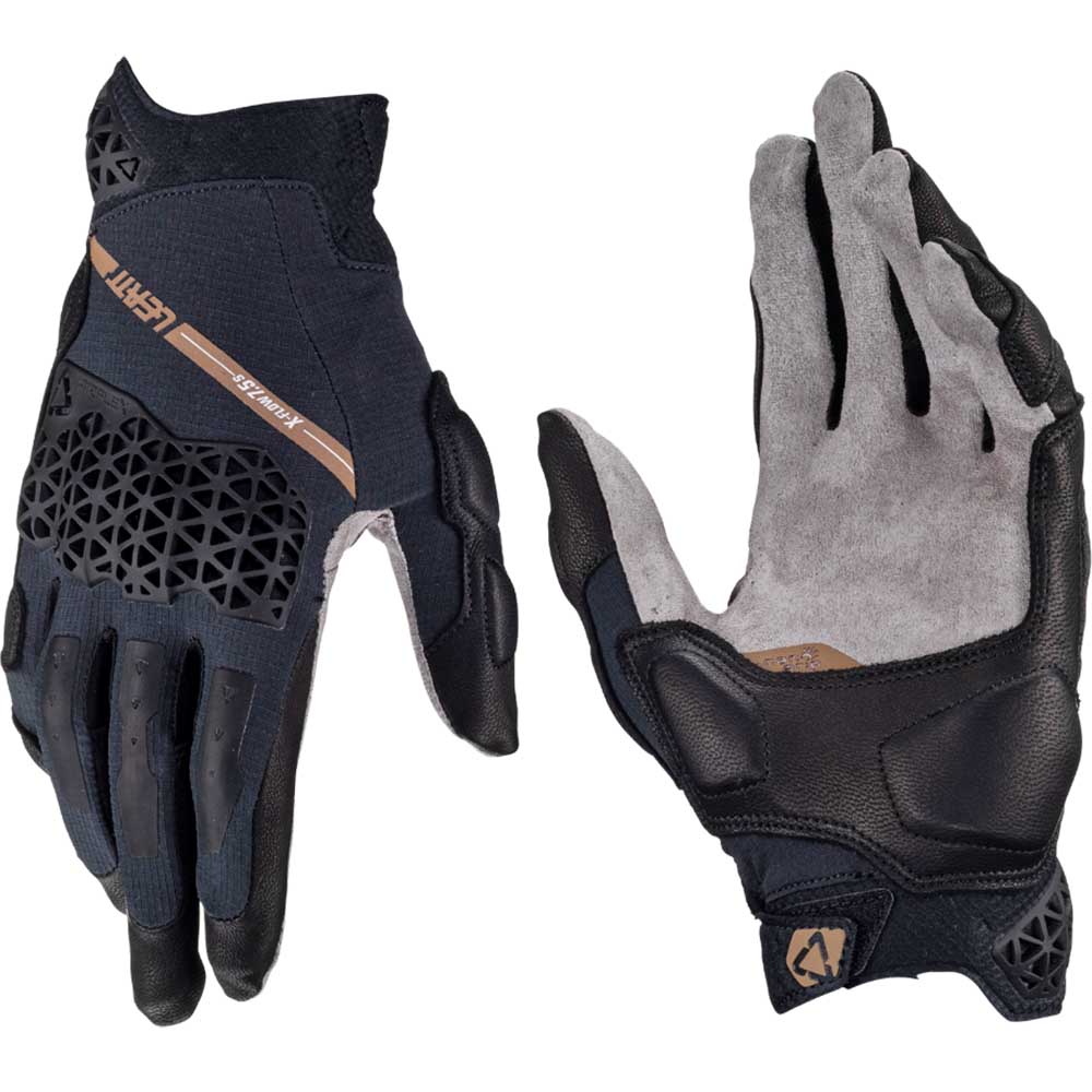 Leatt ADV X-Flow 7.5 Short Stealth (2025) перчатки для мототуризма и путешествий