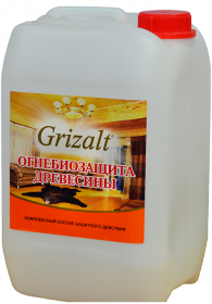 Огнебиозащита Grizalt 2-я Группа БС-383 20л Красная для Дерева для Внутренних и Наружных Работ / Гризальт.