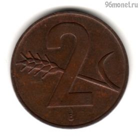 Швейцария 2 раппена 1958 В