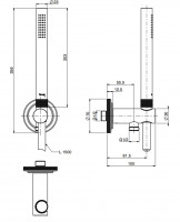 Душевой комплект Fima - Carlo Frattini Park Lane F1387/4OT схема 2