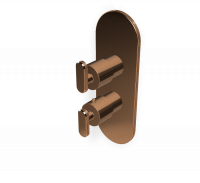Термостатический смеситель Fima - Carlo Frattini Park Lane встраиваемый для душа F1309X7 схема 10