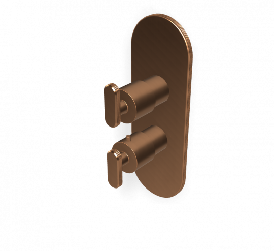 Термостатический смеситель Fima - Carlo Frattini Park Lane встраиваемый для душа F1309X7 схема 11