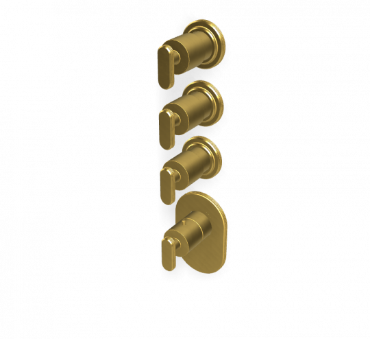 Термостатический смеситель Fima - Carlo Frattini Park Lane встраиваемый для душа F1353X3 схема 8