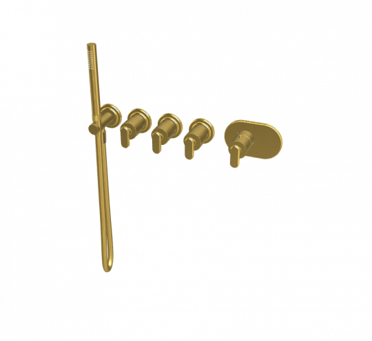 Термостатический смеситель Fima - Carlo Frattini Park Lane встраиваемый для душа F1368X3 схема 8